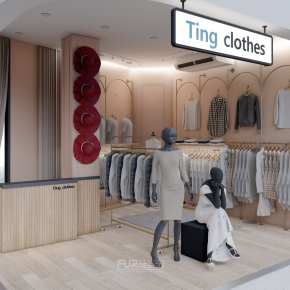Design, manufacture and installation of stores: Ting Closet Lotus, Bang Bua Thong